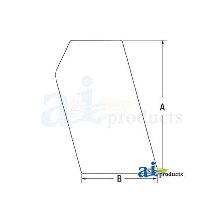 A & I Products Glass, Side, Stationary  LH / RH 37" x23" x2" A-6702731